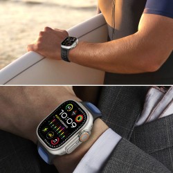 Tech-Protect IconBand Line Strap for Apple Watch 44 / 45 / 46 / 49 mm - Black and Green