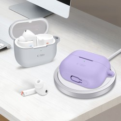 Tech-Protect Silicone Hook Case for Samsung Galaxy Buds 3 / 3 FE / 3 Pro - Purple