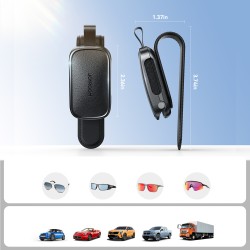 Joyroom JR-ZS511 Sun Visor Holder with Magnetic Clip - Black