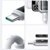 Joyroom S-A55 StarFlight 66W USB-A - USB-C Cable 1.2m - White