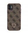 Guess GUHCN61P4TDSCPW Case for iPhone 11 / Xr - Brown Crossbody 4G Metal Logo