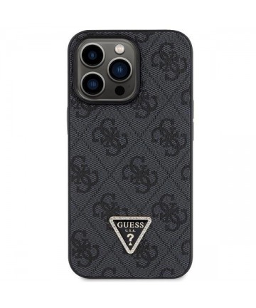 Guess GUHCP13LP4TDSCPK Case for iPhone 13 Pro / 13 - Black Crossbody 4G Metal Logo