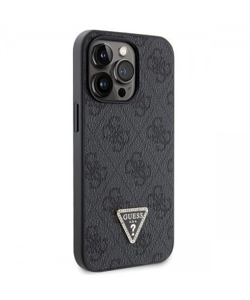 Guess GUHCP13LP4TDSCPK Case for iPhone 13 Pro / 13 - Black Crossbody 4G Metal Logo