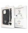 Guess GUHCP13LP4TDSCPK Case for iPhone 13 Pro / 13 - Black Crossbody 4G Metal Logo