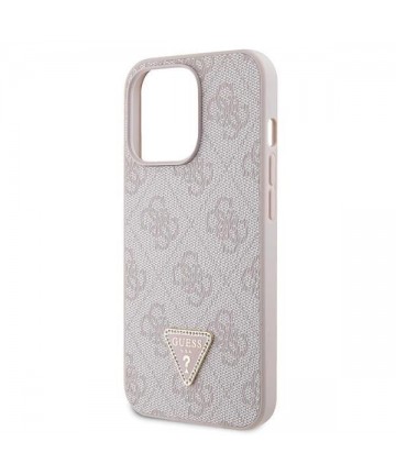 Guess GUHCP13LP4TDSCPP case for iPhone 13 Pro / 13 - pink Crossbody 4G Metal Logo
