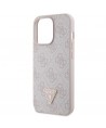 Guess GUHCP13LP4TDSCPP case for iPhone 13 Pro / 13 - pink Crossbody 4G Metal Logo