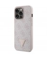 Guess GUHCP13XP4TDSCPP case for iPhone 13 Pro Max 6.7" - pink Crossbody 4G Metal Logo