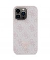 Guess GUHCP13XP4TDSCPP case for iPhone 13 Pro Max 6.7" - pink Crossbody 4G Metal Logo