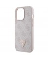 Guess GUHCP13XP4TDSCPP case for iPhone 13 Pro Max 6.7" - pink Crossbody 4G Metal Logo