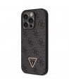 Guess GUHCP14LP4TDSCPK case for iPhone 14 Pro - black Crossbody 4G Metal Logo