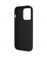Guess GUHCP14LP4TDSCPK case for iPhone 14 Pro - black Crossbody 4G Metal Logo