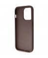 Guess GUHCP14LP4TDSCPW case for iPhone 14 Pro - brown Crossbody 4G Metal Logo