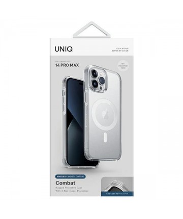 Uniq Combat Magclick Charging case for iPhone 14 Pro Max - transparent