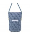 Guess GUOWBP4SNSB handbag - blue 4G Metal Script Logo