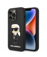 Karl Lagerfeld KLHMP14XSNIKBCK iPhone 14 Pro Max 6.7" hardcase black/black Silicone Ikonik Magsafe