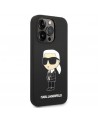 Karl Lagerfeld KLHMP14XSNIKBCK iPhone 14 Pro Max 6.7" hardcase black/black Silicone Ikonik Magsafe