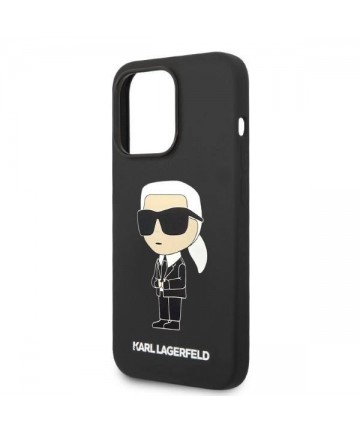 Karl Lagerfeld KLHMP14XSNIKBCK iPhone 14 Pro Max 6.7" hardcase black/black Silicone Ikonik Magsafe