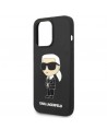 Karl Lagerfeld KLHMP14XSNIKBCK iPhone 14 Pro Max 6.7" hardcase black/black Silicone Ikonik Magsafe