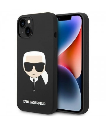 Karl Lagerfeld Silicone Karl's Head MagSafe case for iPhone 14 Plus - black