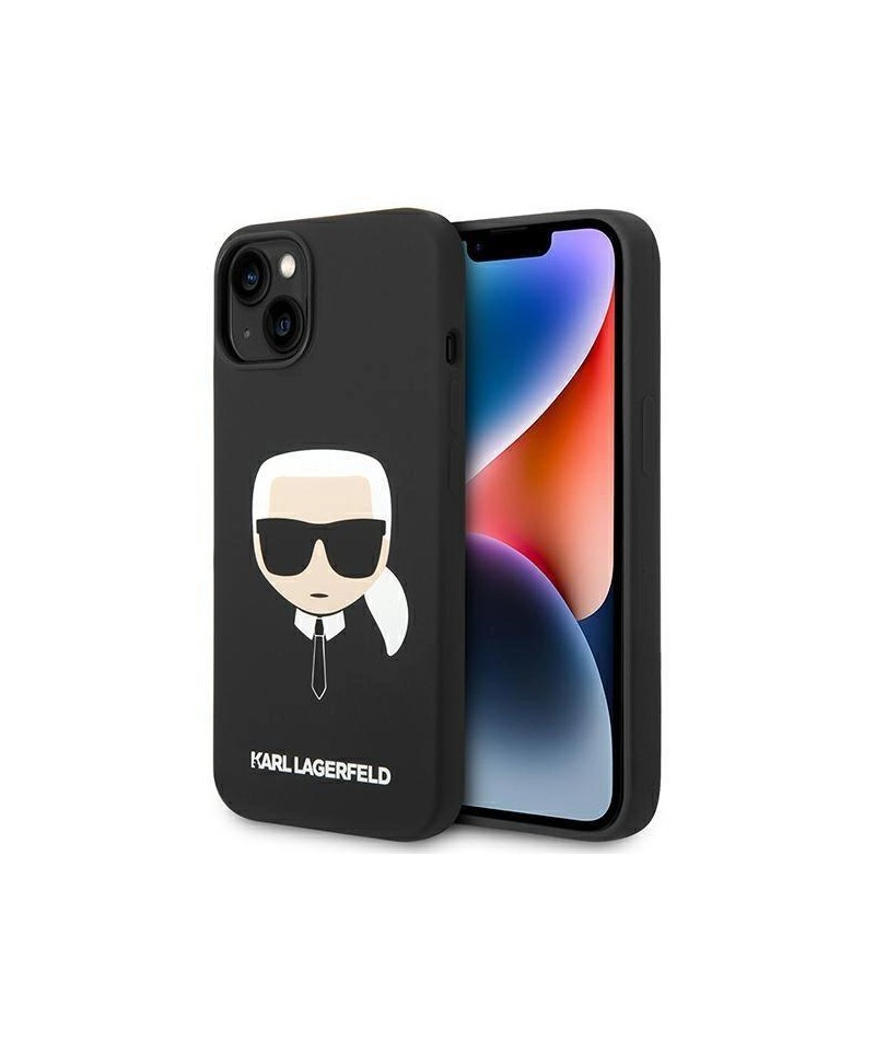 Karl Lagerfeld Silicone Karl's Head MagSafe case for iPhone 14 Plus - black