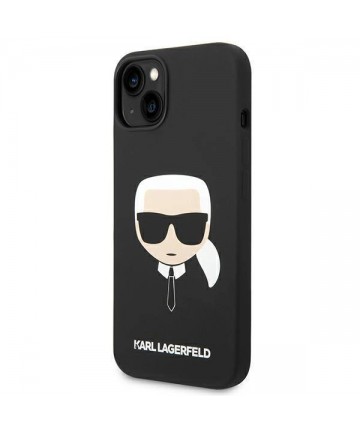 Karl Lagerfeld Silicone Karl's Head MagSafe case for iPhone 14 Plus - black