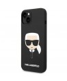 Karl Lagerfeld Silicone Karl's Head MagSafe case for iPhone 14 Plus - black