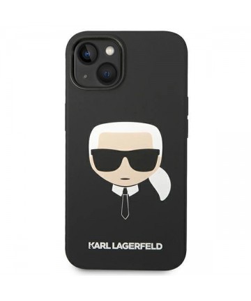 Karl Lagerfeld Silicone Karl's Head MagSafe case for iPhone 14 Plus - black