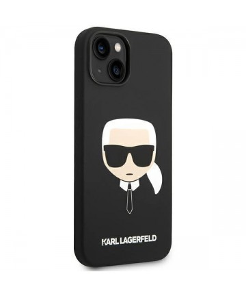 Karl Lagerfeld Silicone Karl's Head MagSafe case for iPhone 14 Plus - black