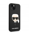Karl Lagerfeld Silicone Karl's Head MagSafe case for iPhone 14 Plus - black