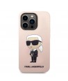Karl Lagerfeld Silicone Ikonik MagSafe case for iPhone 14 Pro - pink