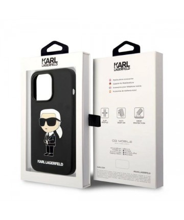 Karl Lagerfeld Silicone Ikonik MagSafe case for iPhone 14 Pro - black