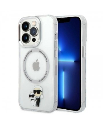 Karl Lagerfeld Iconic Karl&Choupette MagSafe case for iPhone 14 Pro - transparent