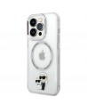 Karl Lagerfeld Iconic Karl&Choupette MagSafe case for iPhone 14 Pro - transparent