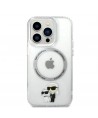 Karl Lagerfeld Iconic Karl&Choupette MagSafe case for iPhone 14 Pro - transparent