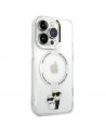 Karl Lagerfeld Iconic Karl&Choupette MagSafe case for iPhone 14 Pro - transparent