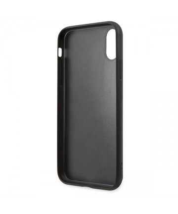 Karl Lagerfeld Saffiano Karl&Choupette Head case for iPhone X/XS - black