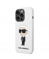 Karl Lagerfeld Silicone Ikonik case for iPhone 14 Pro Max - white