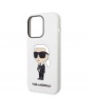 Karl Lagerfeld Silicone Ikonik case for iPhone 14 Pro Max - white