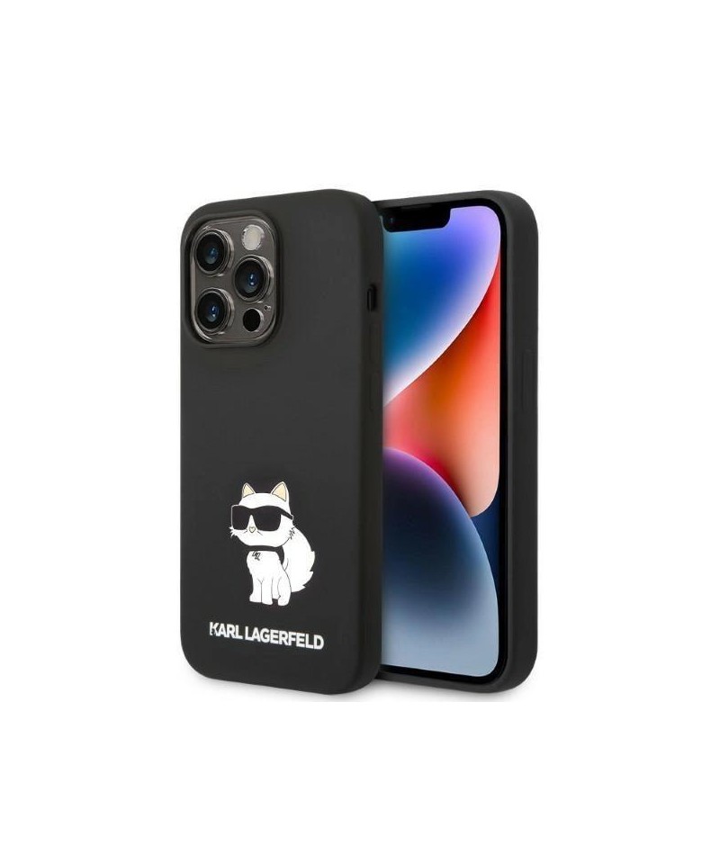 Karl Lagerfeld Silicone Choupette case for iPhone 14 Pro Max - black