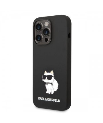 Karl Lagerfeld Silicone Choupette case for iPhone 14 Pro Max - black