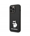 Karl Lagerfeld Silicone Choupette case for iPhone 14 Pro Max - black