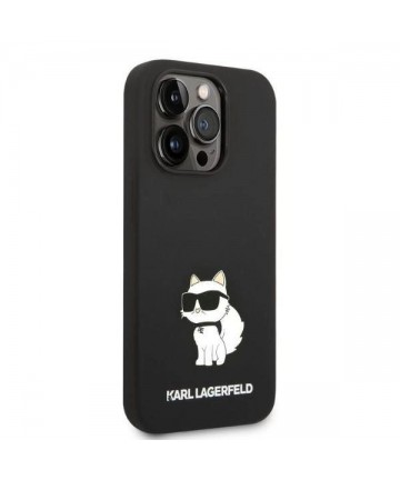 Karl Lagerfeld Silicone Choupette case for iPhone 14 Pro Max - black