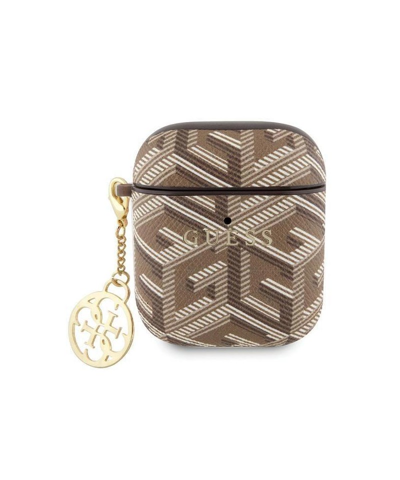 Guess GUA2PGCE4CW case for AirPods 1/2 - brown GCube Charm