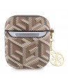Guess GUA2PGCE4CW case for AirPods 1/2 - brown GCube Charm