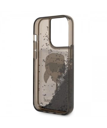 Karl Lagerfeld Glitter Karl's Head case for iPhone 14 Pro Max - black