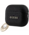 Guess GUAP2PGEHCDK case for AirPods Pro 2 cover - black Fixed Glitter Heart Diamond Charm