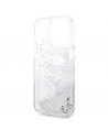 Karl Lagerfeld Glitter Karl's Head case for iPhone 14 Pro Max - silver