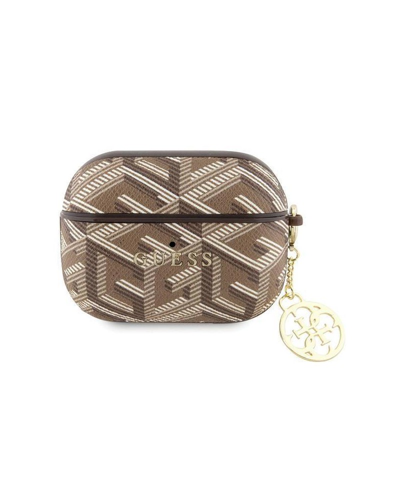 Guess GUAPPGCE4CW case for AirPods Pro - brown GCube Charm