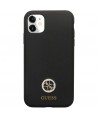 Guess GUHCN614DGPK Case for iPhone 11 / Xr - Black Silicone Logo Strass 4G