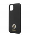 Guess GUHCN614DGPK Case for iPhone 11 / Xr - Black Silicone Logo Strass 4G